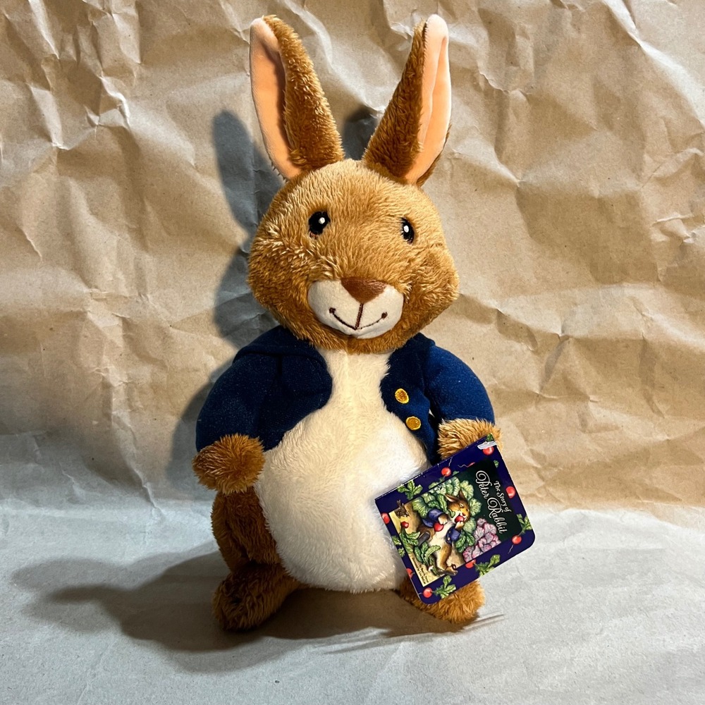 Kohl's Cares 12" Peter Rabbit Plush Brown Blue Jacket Beatrix Potter Bunny NWT